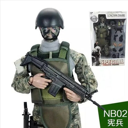 12inch Height 1/6 Scale Soldier SWAT Action Toys Figure Dolls With Retail Box