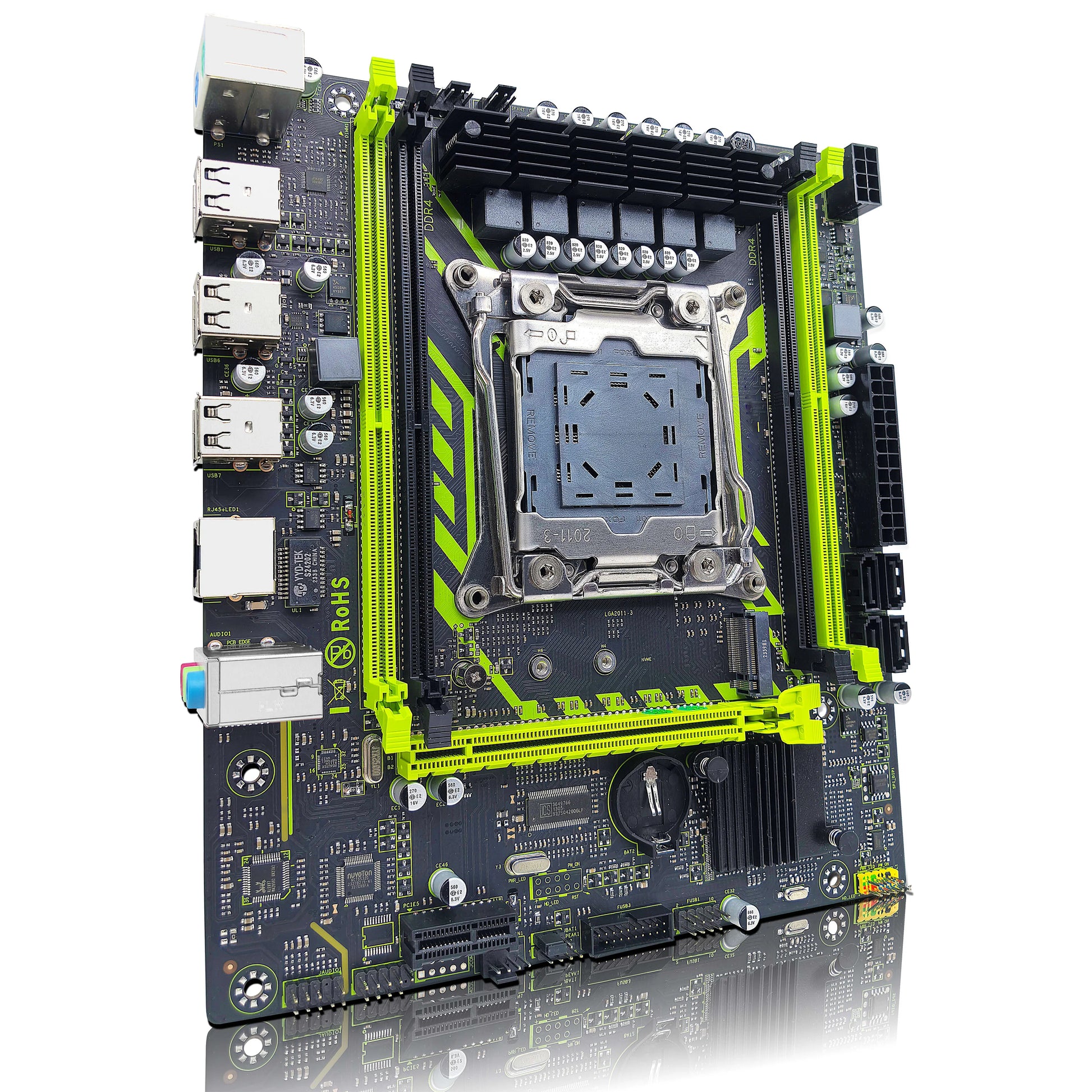 ZSUS X99-8D4 Motherboard Set Kit With LGA2011-3 Xeon E5 2650 V4 CPU DDR4 16GB (1*16GB) 2133MHZ RAM Memory NVME M.2 SATA-EXPROTAS