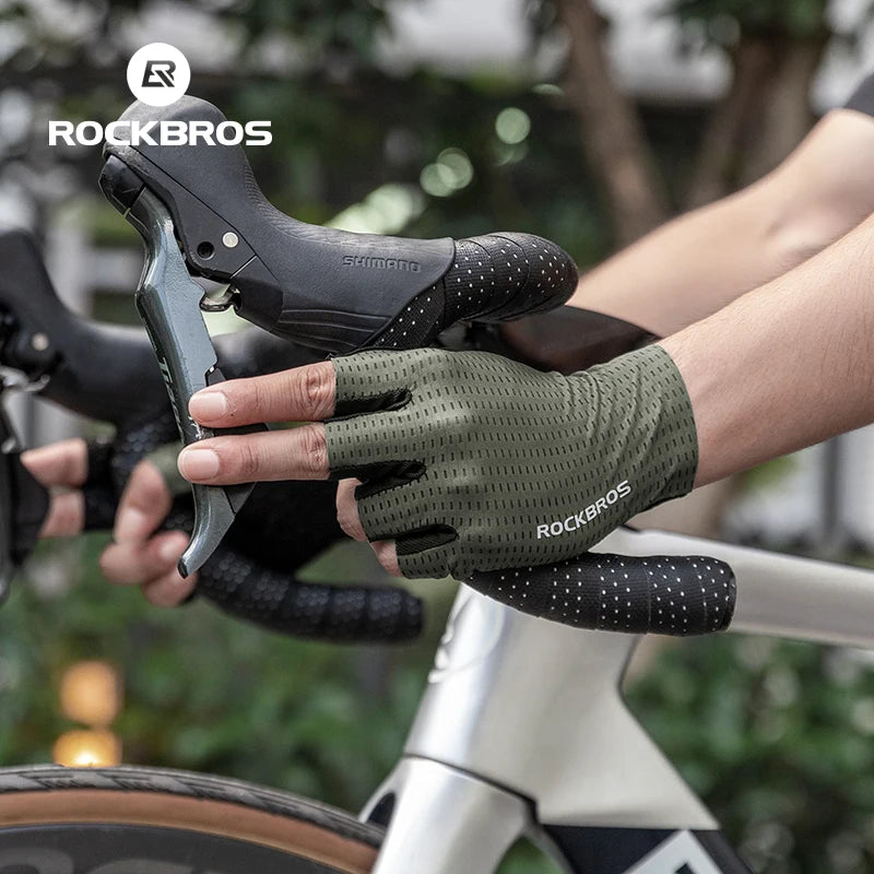 ROCKBROS Cycling Gloves Anti-Slip Breathable MTB Road Bike Racing Fitness Gloves Men Women