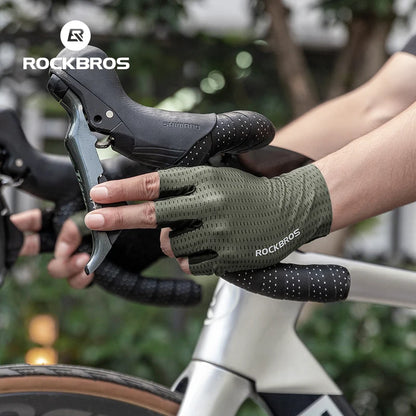ROCKBROS Cycling Gloves Anti-Slip Breathable MTB Road Bike Racing Fitness Gloves Men Women