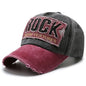 Korean Baseball Cap Unisex Letter Embroidery Adjustable Sun Hat Style