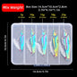 5Pcs Metal Vib Blade Fishing Lures Sinking Spinner Baits for Pike Bass Perch