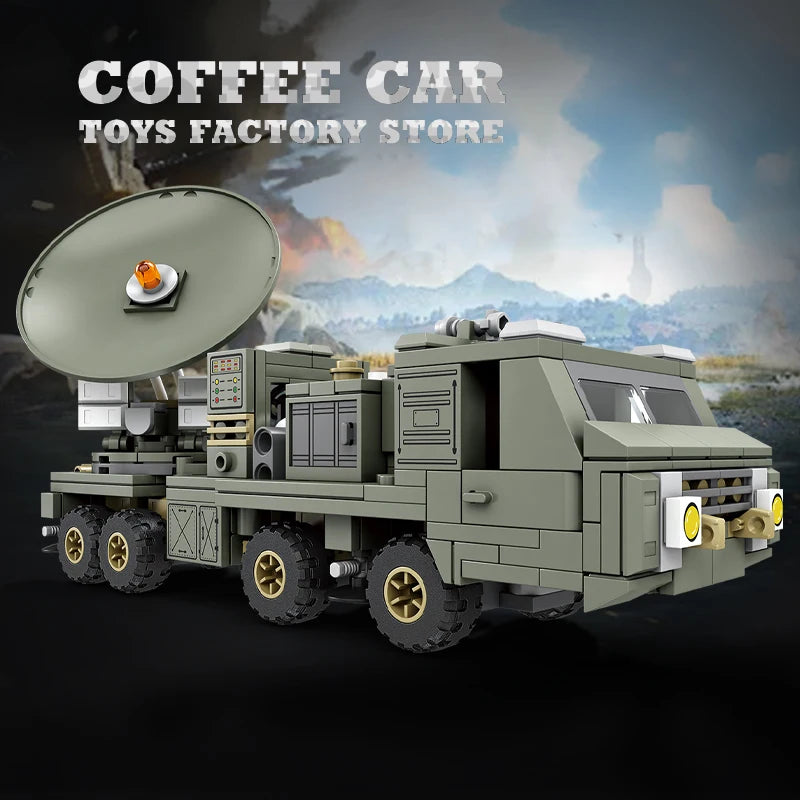 NEW Military Truck Building Blocks DIY Army Missile Vehicle MOC 3D Model Kit Toy Gift