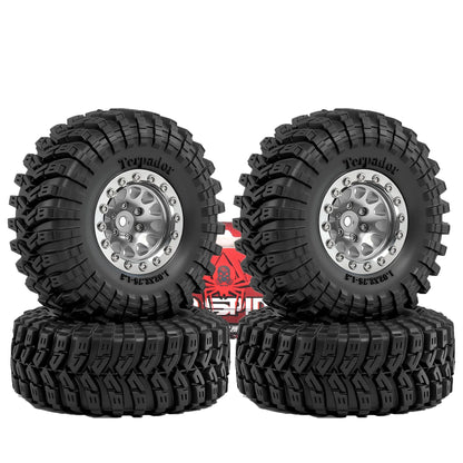 1.3 Crawler Wheel Tire Set 4PCS for 1/18 TRX4M SCX24 RC Vehicles