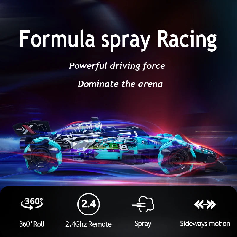 ZWN F1 RC Drift Car With Music Led Lights 2.4G Glove Gesture Radio Remote Control Stunt Cars 4WD Electric Children Toy vs Wltoys-EXPROTAS