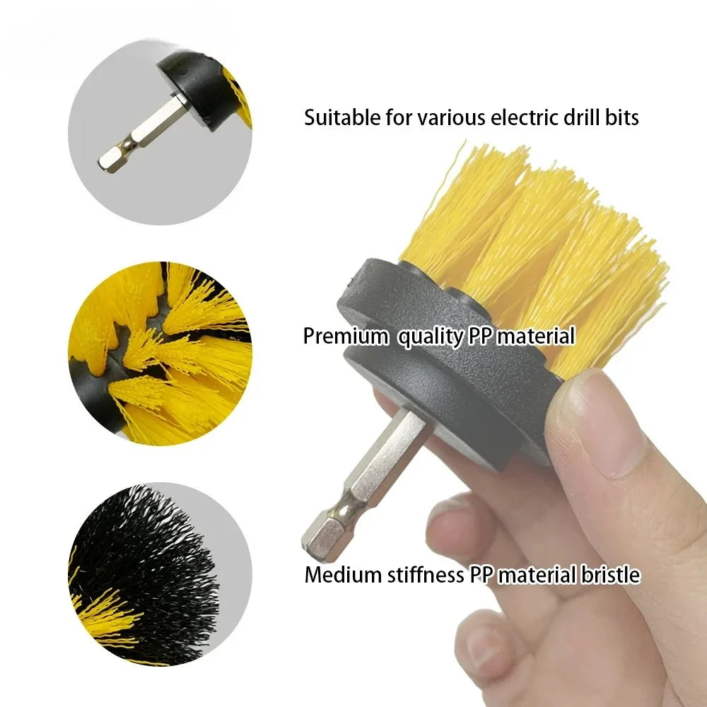 Cleaning Brush Set for Electric Drill Professional Round Bristle Brushes