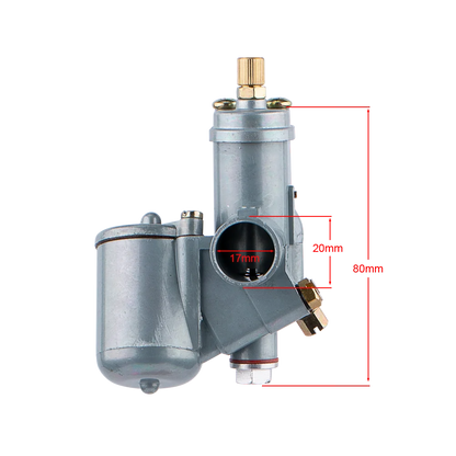 17mm Carburetor for Zundapp C50 Super Sport 1/17/77, Tuning Vergaser Bing Motocross Dirt Bike