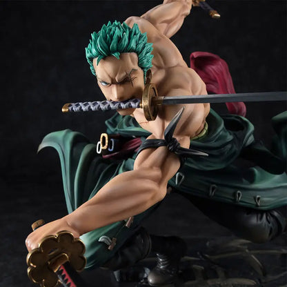 New One Piece 10cm Anime Figure  Roronoa Zoro Three-Blade  Sa-maximum  Manga Anime Statue Action Figure Collection Model Kid Toy-EXPROTAS