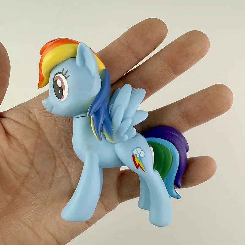 6pcs My Little Pony Action Figures Twilight Sparkle Kids Toy 8cm