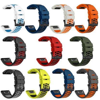 26mm Fit Silicone Strap Band For Garmin Fenix 7X 6X Pro 5X Plus