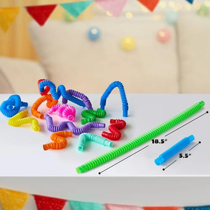50PCS Colorful Telescopic Tubes Stress Relief Sensory Toy Party Favors