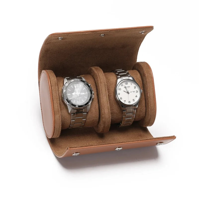 Leather Travel Case Watch Roll Luxury Storage Pouch Box 1 2 3 Slot