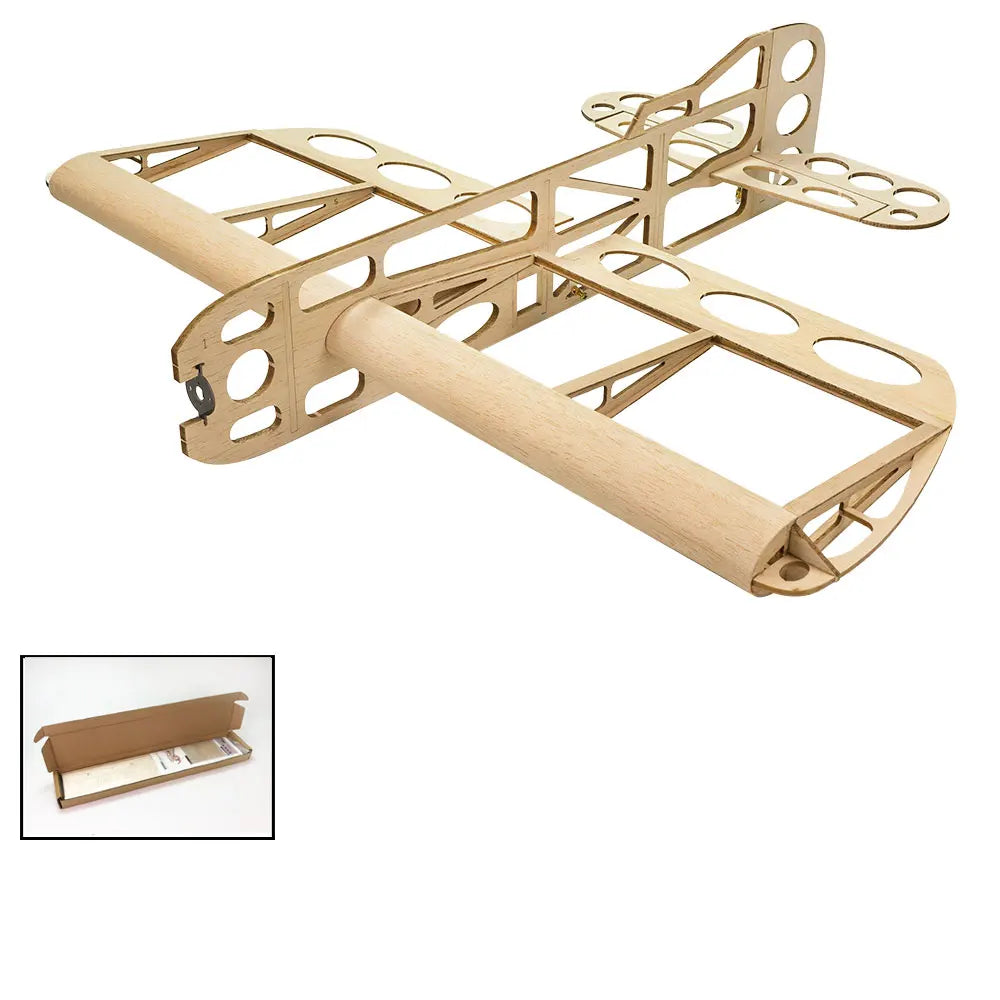Balsa Wood Airplane 600mm Wingspan Model for Beginners
