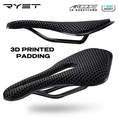 RYET 3D Carbon Bike Saddle | Breathable Hollow Road MTB Seat for Bicycles