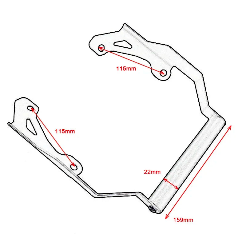 Motorcycle Phone Mount GPS Navigation Bracket for Honda NC750X - EXPROTAS