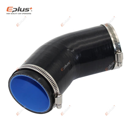 EPLUS 45° Silicone Hose | Car Intercooler Turbo Intake Pipe Connector Black