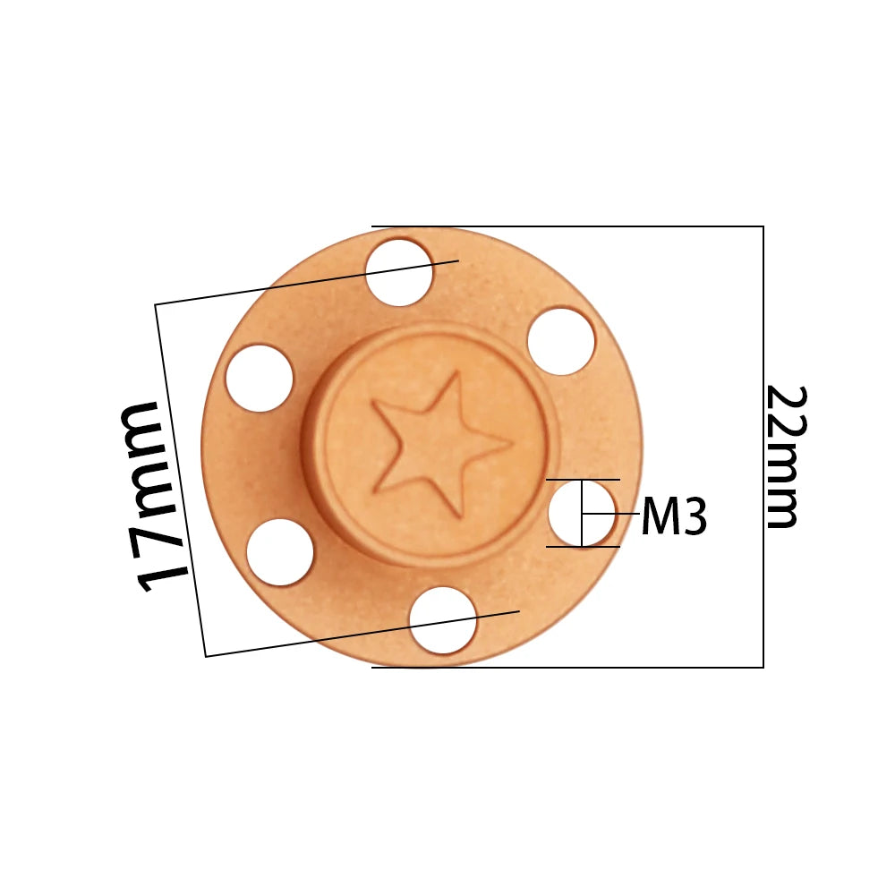 1/10 RC Crawler Metal Wheel Center Dust Caps 6-Hole for 1.9" & 2.2" Wheels - EXPROTAS