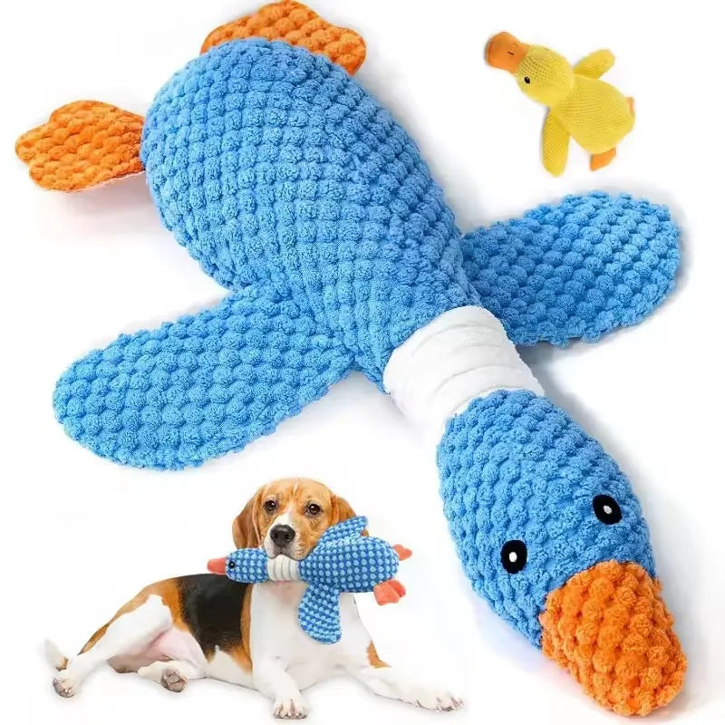 Indestructible Toy for Aggressive Chewers - Squeaky Plush Dog Cat Toy