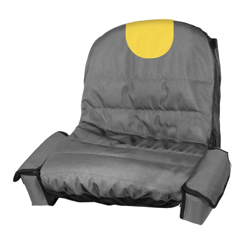 Waterproof Lawn Mower Seat Cover UV Resistant Tractor Protector + Pockets