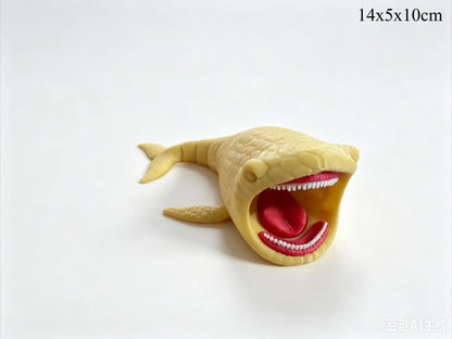 3D Printing Sea Eater Bloop Gran Maja Action Figure Model Toy 4pc