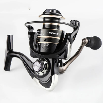 Spinning Fishing Reel 5.2:1 Gear Ratio Metal Drag 2000 3000 4000 5000 6000 7000