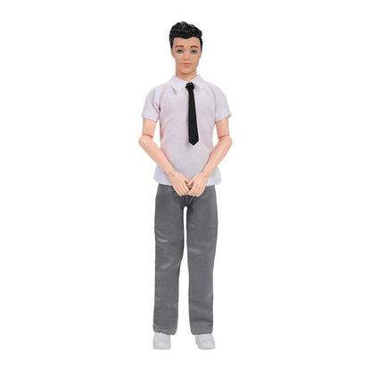 30cm Fashion Ken Doll 1/6 Movable Joints Clothes Suit Dress-Up Toy