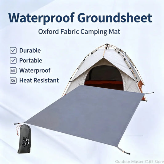 Waterproof Ground Sheet Tent Footprint Mat 100x210cm for Camping Hiking