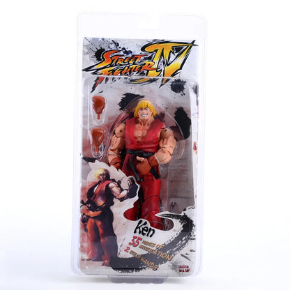 Street Fighter Chun Li Ryu Ken Guile Akuma PVC Articulated Action Figure Toy