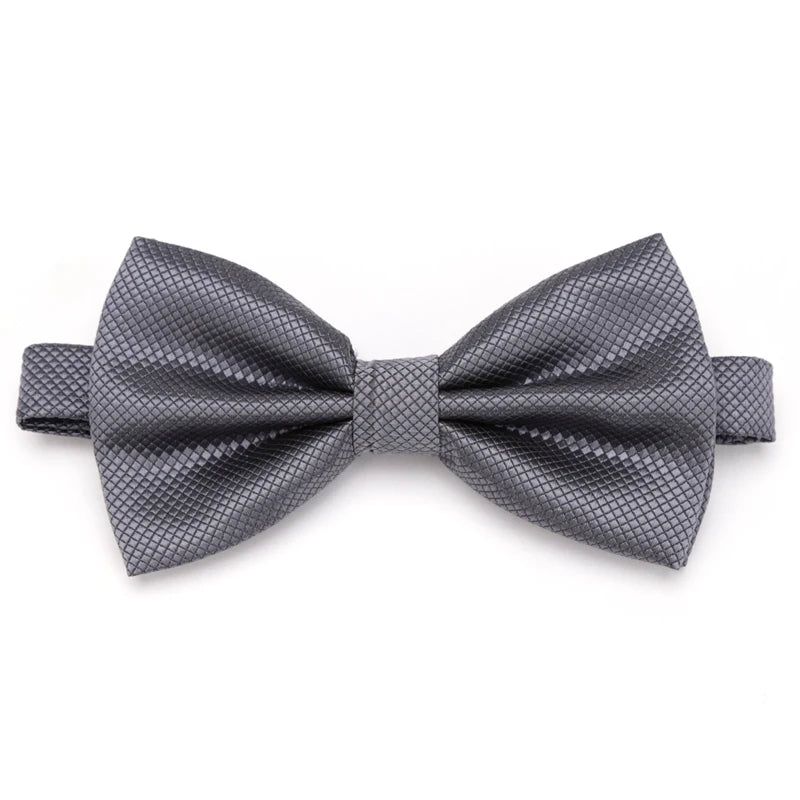 Bow Tie Solid Color Adjustable Wedding Party Ties for Men Women