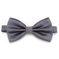 Bow Tie Solid Color Adjustable Wedding Party Ties for Men Women