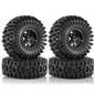 1.9" RC Beadlock Wheels | Metal Rim Tire Set for 1/10 TRX4 Axial D90 RC Crawlers