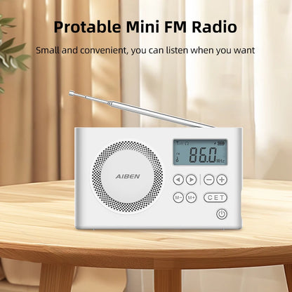 Portable Rechargeable Digital FM Port Device Speaker USB Handheld