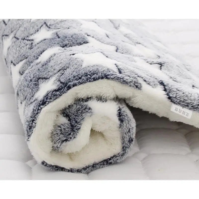 Warm Pet Blanket Pad Fleece Mat Soft Dog Cat Bed Cushion