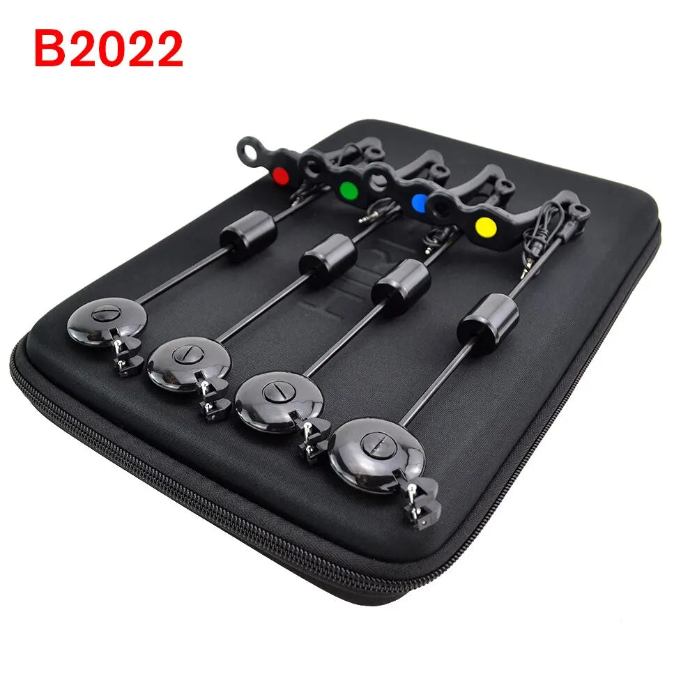 LED Carp Fishing Swinger Drop-Off Bite Indicator 4 Colour Case Hirisi B2022