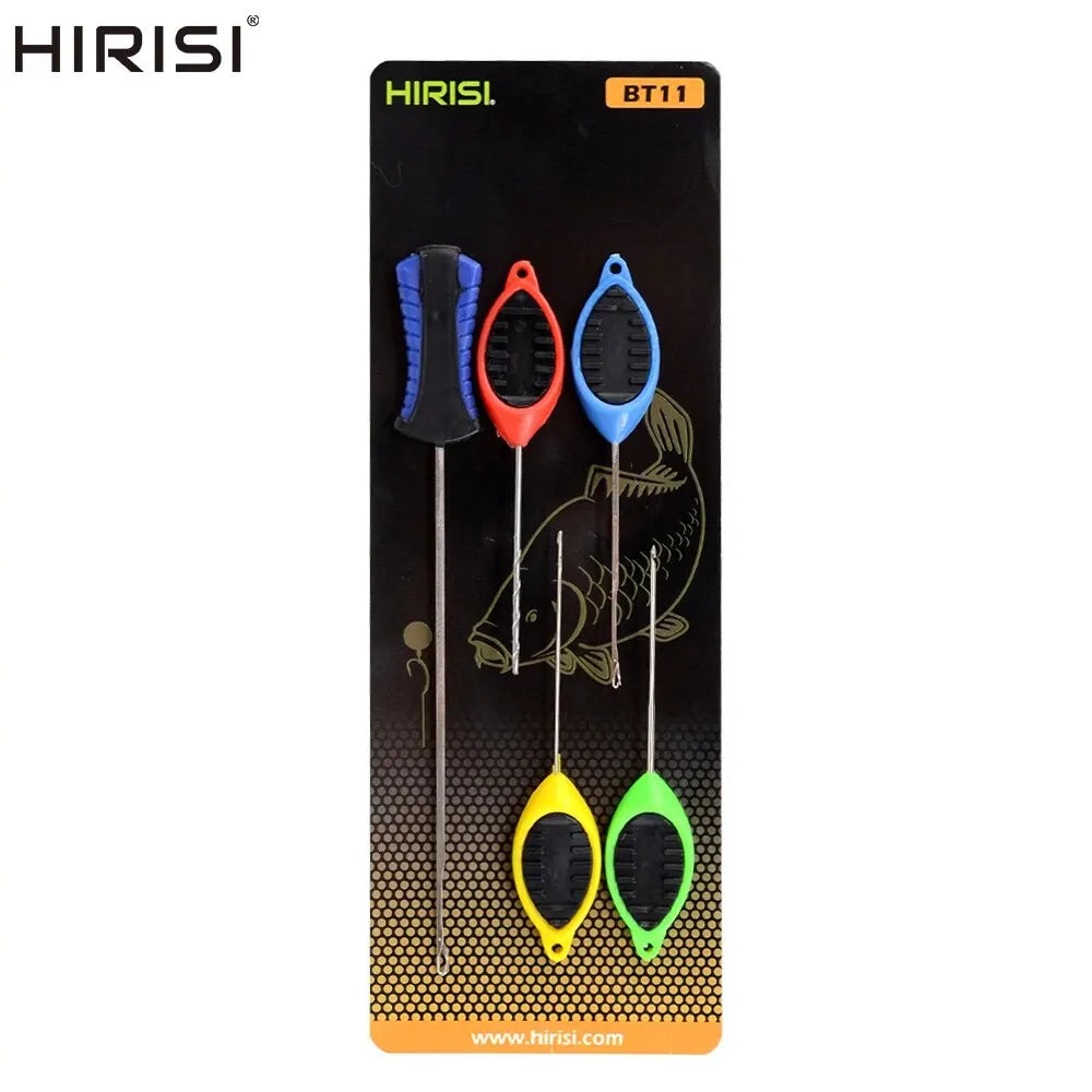 Hirisi BT11 Carp Bait Needle Set Gated Pop-Up Boilie Splicing Pins Tool