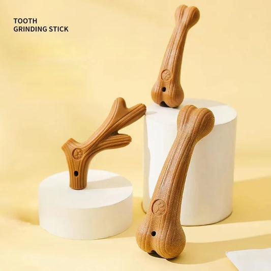 Bite Resistant Dog Chew Toy Bone Shape Molar Teeth Cleaning Stick Durable Pet