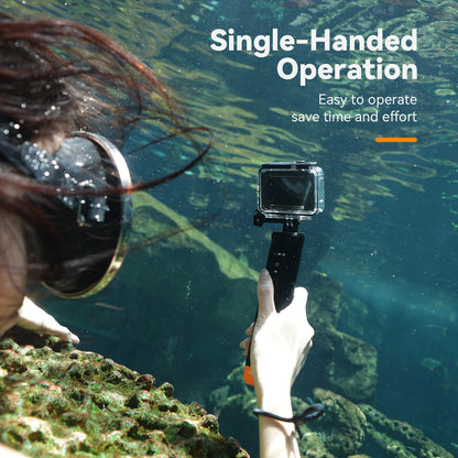 TELESIN Waterproof Buoyancy Selfie Stick w/ Remote for GoPro Hero 9–12