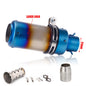 Universal Stainless Steel Slip-On Exhaust Muffler Carbon Look with DB Killer 51-60mm