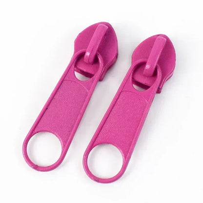 50/100/200Pcs 3#5# Zipper Slider For Nylon Zippers Bag Garment Zip Puller Backpack Pocket Zips Repair Kit DIY Sewing Accessories