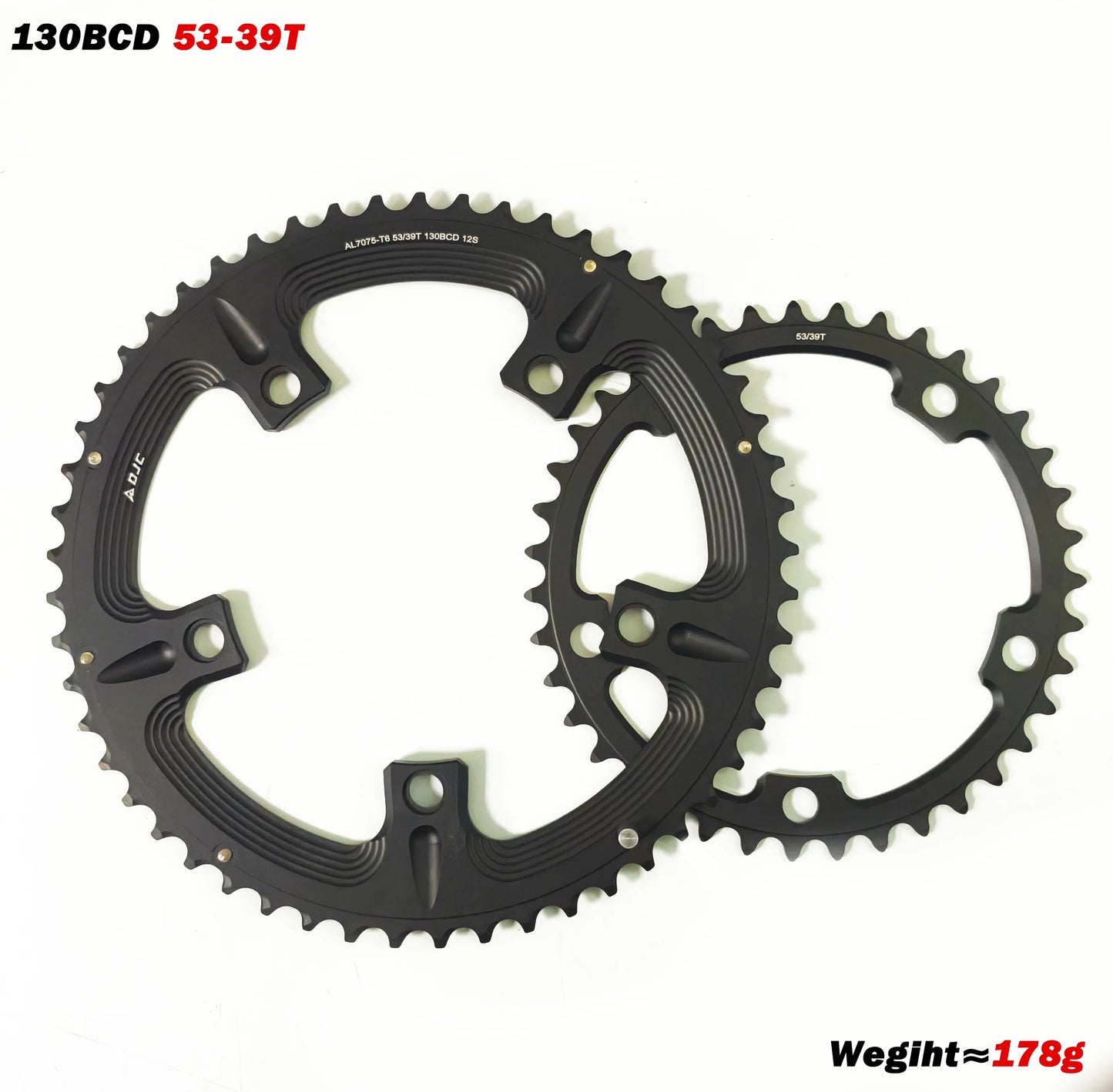 GOLDIX 130BCD Road Bike Double Chainring 53/39T 54/40T 56/42T 5-Bolt