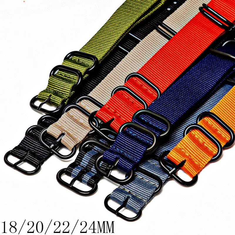 Watch Strap Nylon Band Quick Release 18mm 20mm 22mm 24mm for Man Women