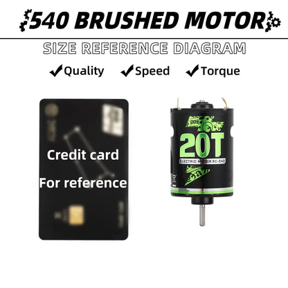 1/10 RC Brushed Motor ESC Combo 320A 540 for Axial SCX10 TRX6 Parts