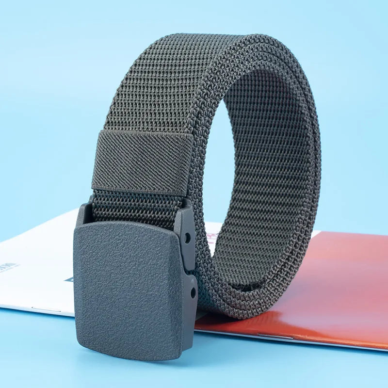 Nylon Adjustable Belt 120cm Tactical Outdoor Military Waist Plastic Buckle