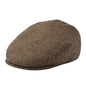 Feinion Men's Wool Blend Flat Newsboy Cabbie Hat Driving Cap