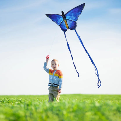 Butterfly Kites Red 100m String for Adults and Kids Outdoor Flying