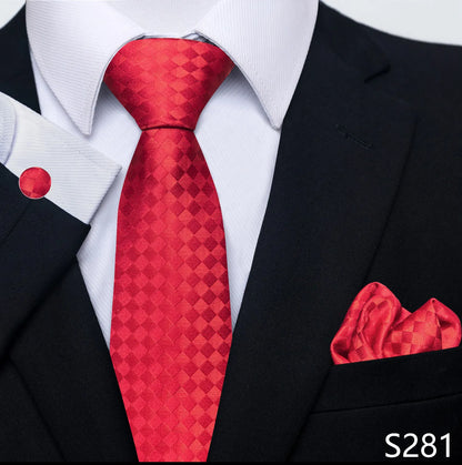 EXPROTAS Tie Pocket Square 8cm Wedding Formal Men’s Accessories