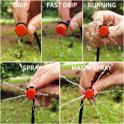20M Garden Watering Hose Drip Irrigation System Automatic Adjustable Drippers