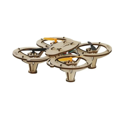 Wooden Drone Toy Remote Quadcopter STEM Educational 360 Degree Flipping