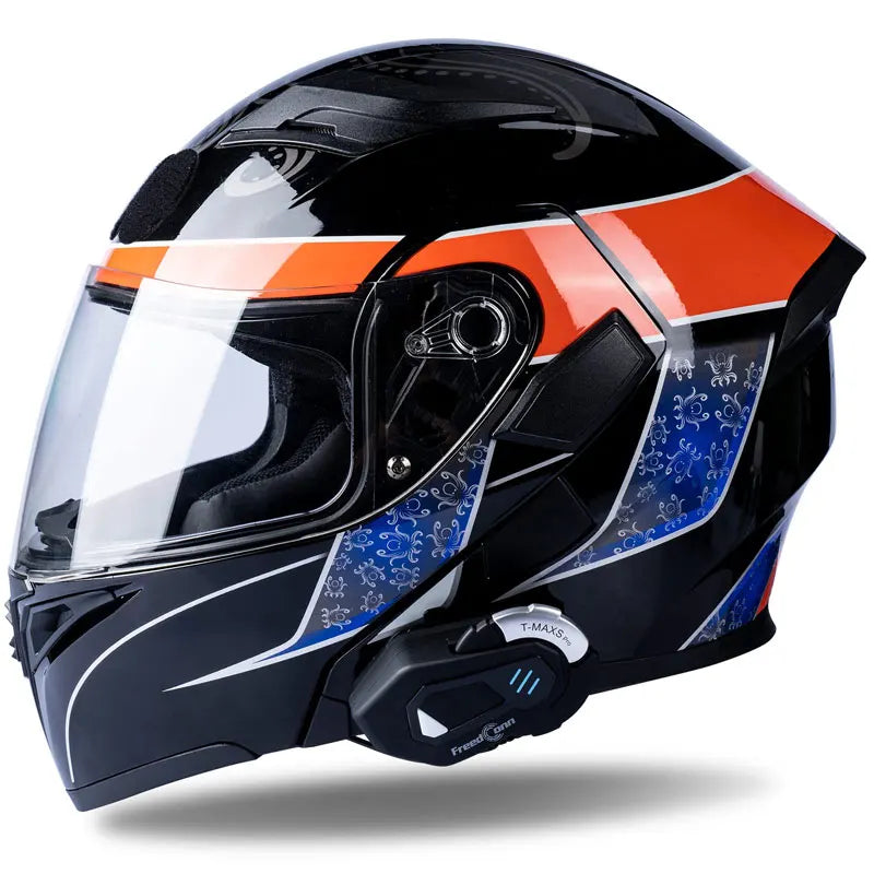 FreedConn Motorcycle Helmet Bluetooth Intercom Headset FM Waterproof Music Share