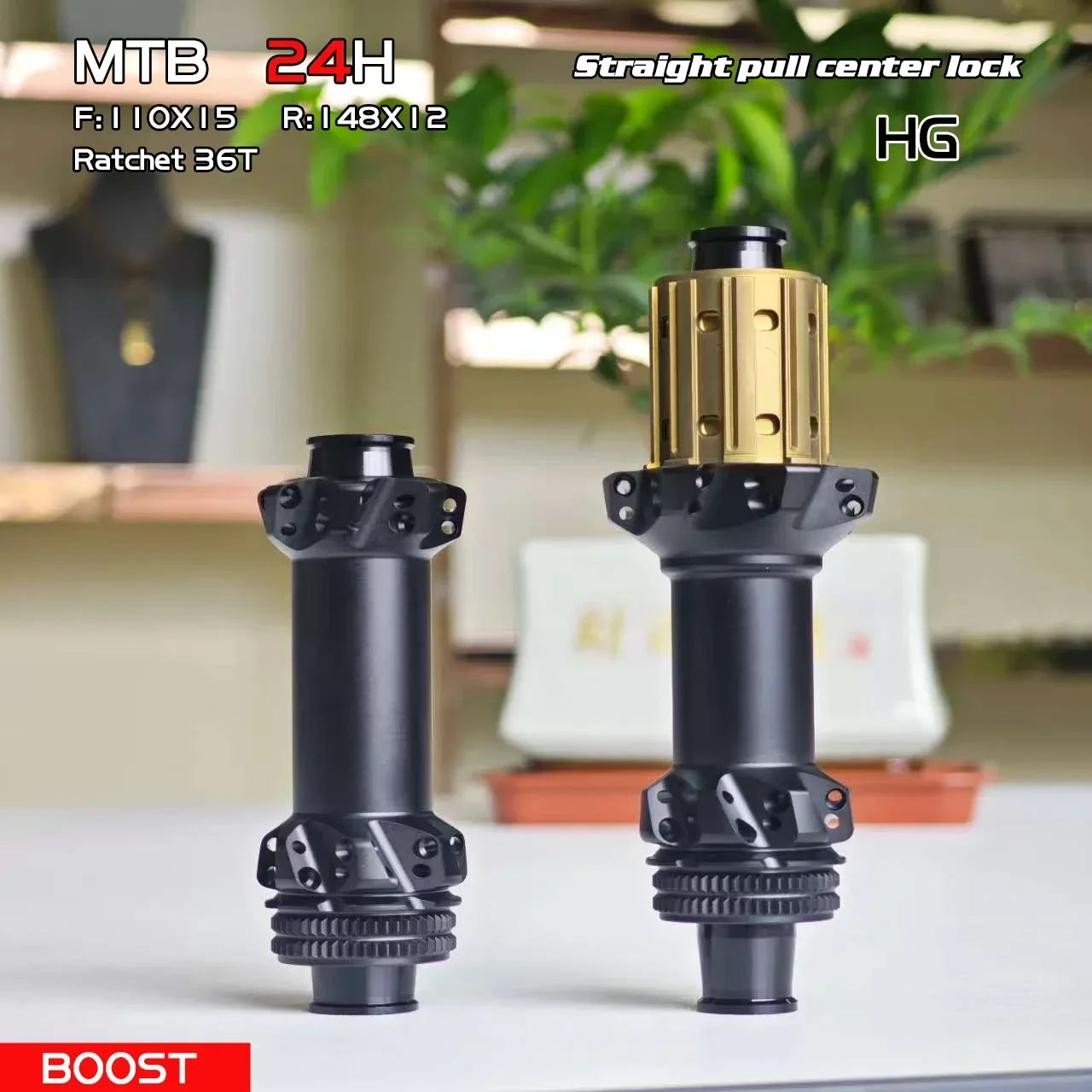 GOLDIX M240 Ultralight Hub 24/28H Straight Pull HG XD MS Freehub 36T Ratchet